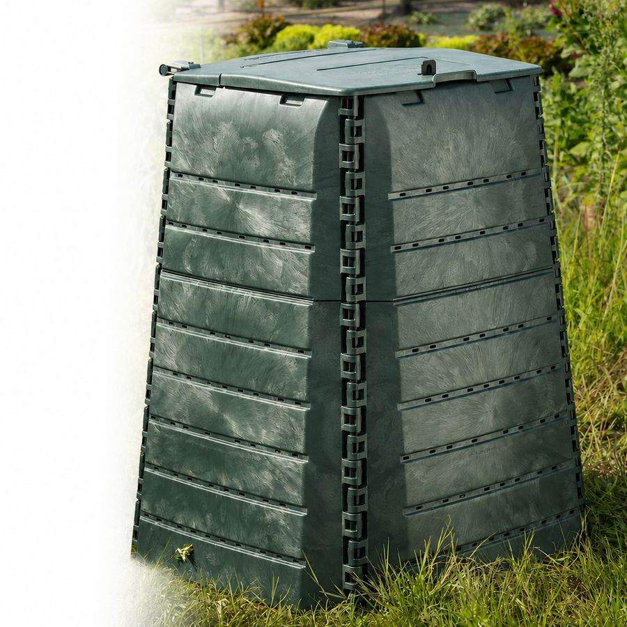 Kompostér JRK Premium C3 445 l v zelenej farbe