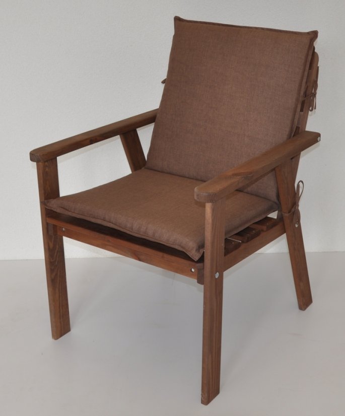 Polstr na zahradní křeslo UNI s nízkým opěradlem