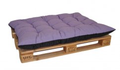 Paletový sedák / zahradní matrace fialový melír
