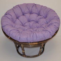 Ratanový papasan 115 cm hnědý