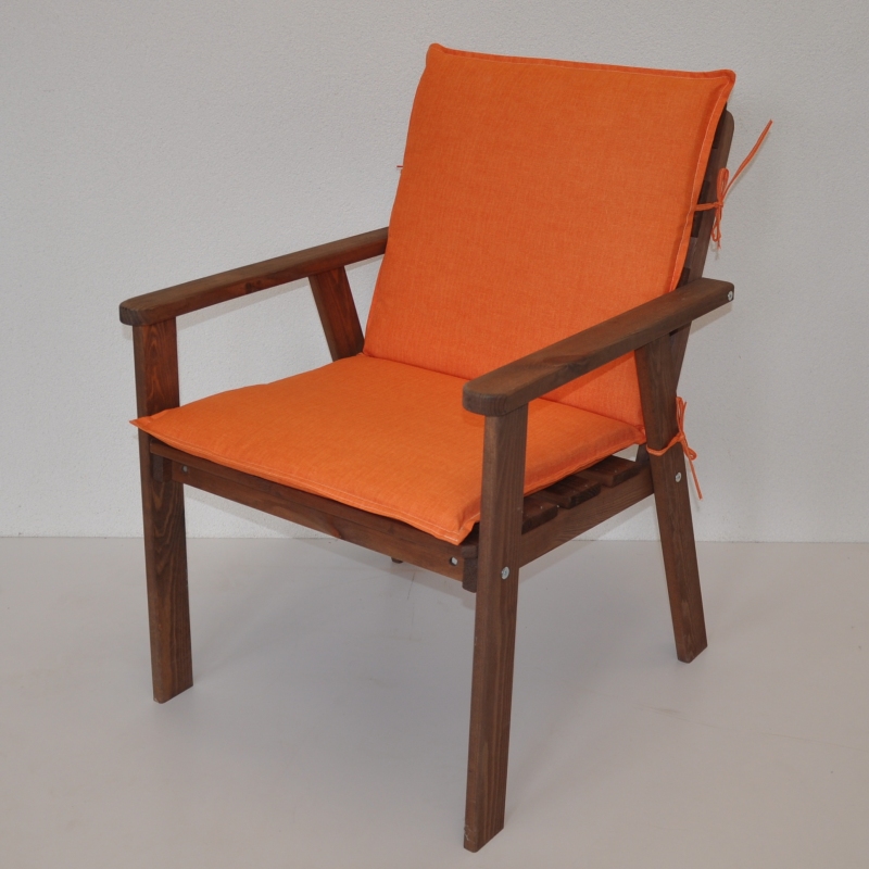 Polstr na zahradní křeslo UNI s nízkým opěradlem