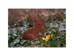 Corgarden Zahradní dekorace KRÁLÍK 1072 36 x 23 cm Corten