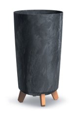 Prosperplast květináč Gracia Tubus Slim Beton Effect