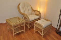 Ratanová sedací souprava Florida pohoda medová