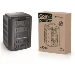 Kompostér COMPOGREEN černý 320l