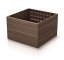 Vyvýšený záhon BASE WOODY 75,6 x 75,6 x 25 cm - rustikálna tehlová