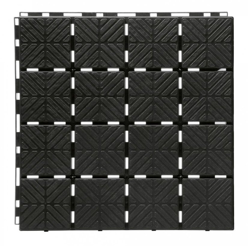 Dlaždice záhradné EASY SQUARE čierna 40x40cm - 1,5m2