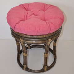 Ratanová taburetka velká hnědá