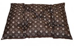 Podložka pro psa voděodolná 80x60 cm tlapka hnědá