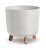 Květináč GRACIA TUBUS ECO WOOD bílý 29,8cm