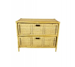 Ratanová komoda 2 zásuvky Macao medová