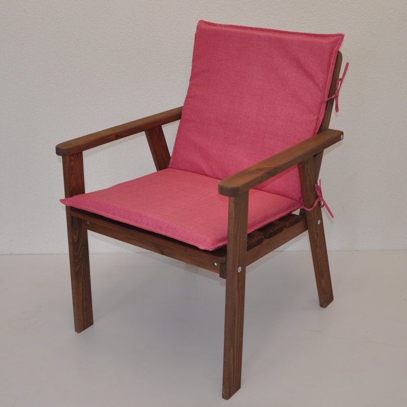 Polstr na zahradní křeslo UNI s nízkým opěradlem