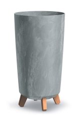 Prosperplast květináč Gracia Tubus Slim Beton Effect