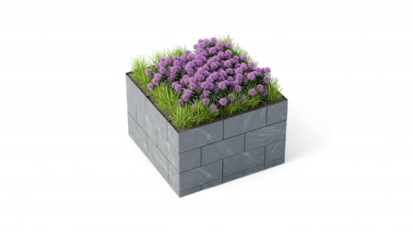 Kasko FlexiElement vyvýšený záhon - čtverec