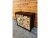 Corgarden Zahradní dřevník STORA 1038 80 x 80 x 40 cm Corten