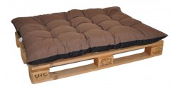 Paletový sedák / zahradní matrace hnědý melír
