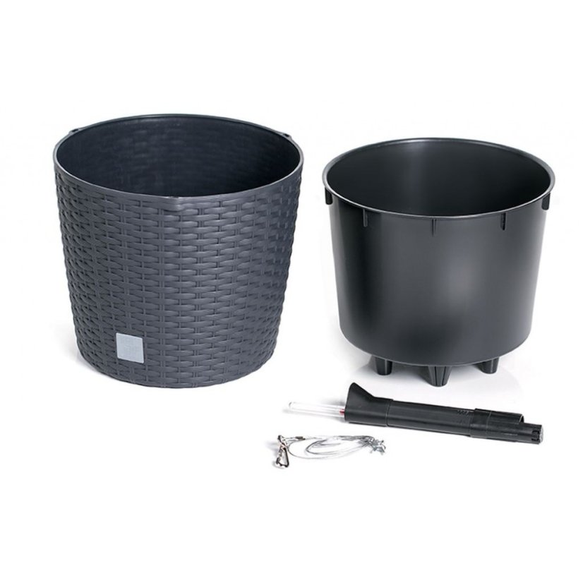 Prosperplast závesný kvetináč Rato Round W 25,6 cm + vklad