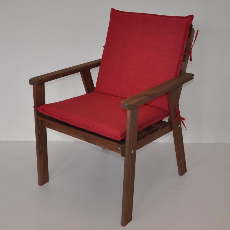 Polstr na zahradní křeslo UNI s nízkým opěradlem