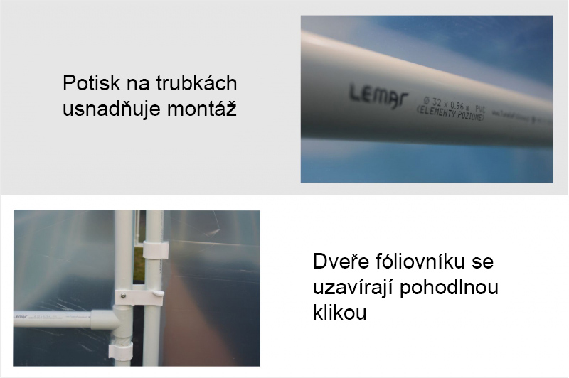 Obloukový fóliovník Lemar AW8 - 8 x 3 x 2,1 m