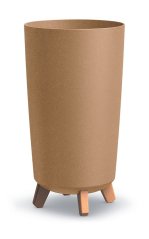 Květináč GRACIA TUBUS SLIM ECO WOOD naturo 23,9cm