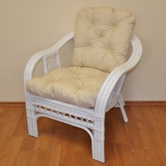 Ratanové křeslo Rio De Janeiro bílé