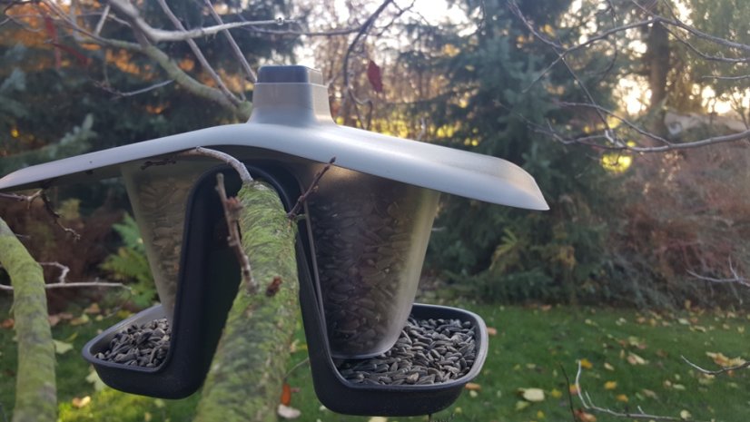 Prosperplast BIRDYFEED DOUBLE IBFD-S405U šedý kámen 28cm