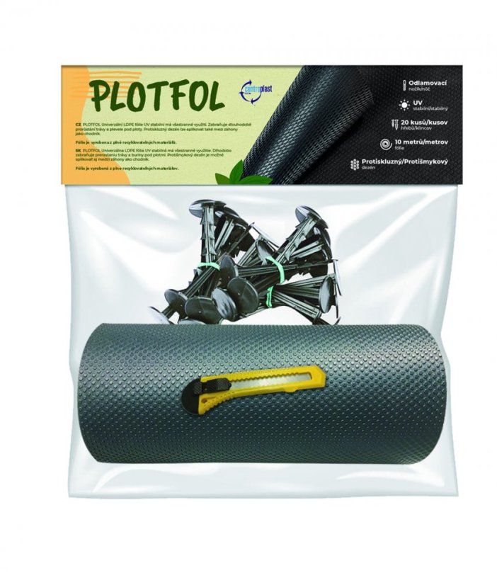 PLOTFOL Chodníček - 10m a 20 klincov