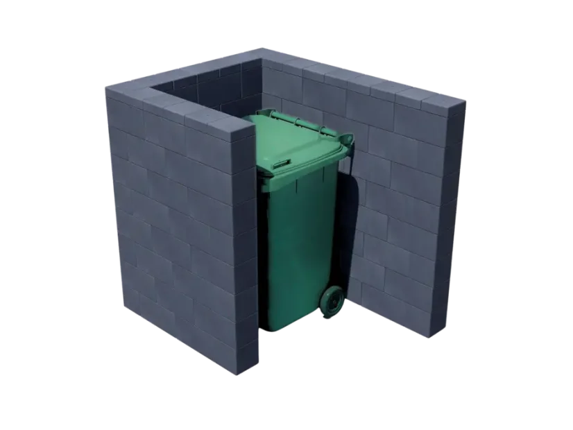 Flexi Element zástěna popelnice