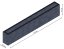 Flexi Element vyvýšený záhon - obdĺžnik - Šírka: 50 cm, Dĺžka: 475 cm, Výška: 87 cm