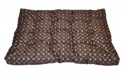 Matrace pro psa voděodolná 120x80 tlapka hnědá