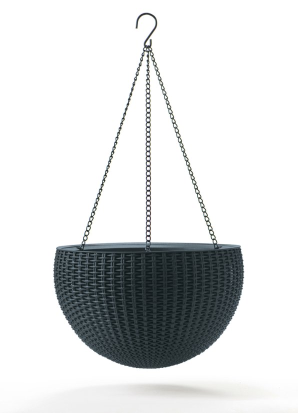 Keter kvetináč HANGING SPHERE grafit