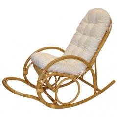 Ratanové houpací křeslo Jenaira medové