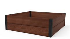 Vyvýšený záhon MAPLE SQUARE - hnedý