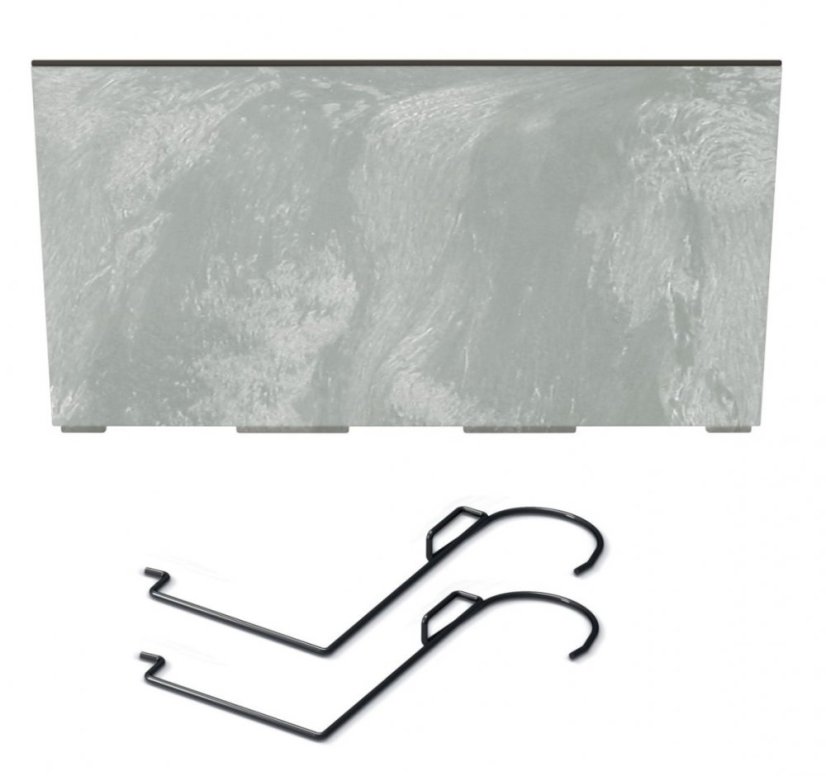 Prosperplast truhlík s hákmi URBI CASE Beton Effect W