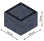 Flexi Element vyvýšený záhon - obdĺžnik - Šírka: 100 cm, Dĺžka: 100 cm, Výška: 75 cm