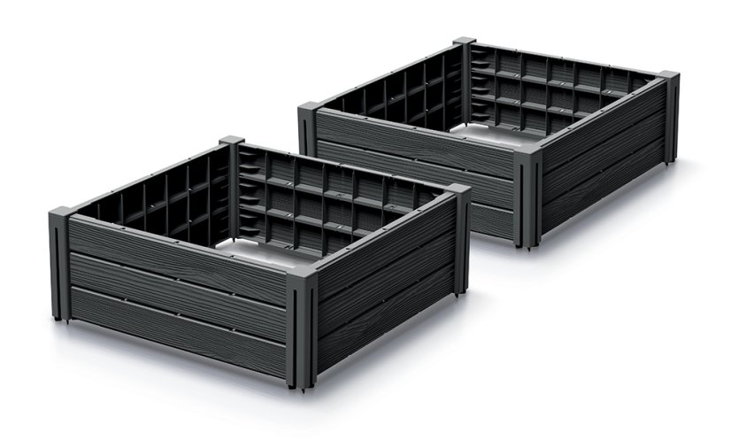 Vyvýšený záhon BASE PLANT 61,8 cm - barva: naturo ECO
