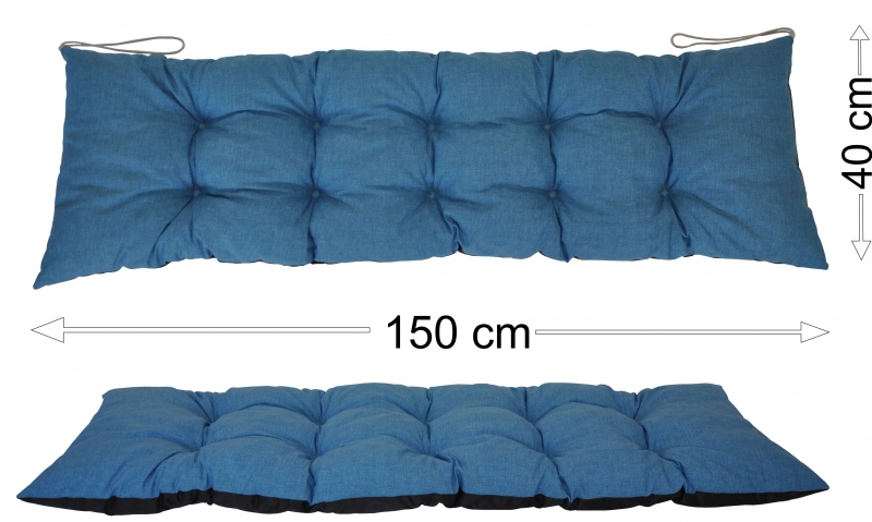 Podsedák 150x40 - Barva polstru: Hnědý melír