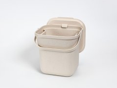 Plastia Kôš na bioodpad s vložkou - 6l slonová kosť s kávovou usadeninou