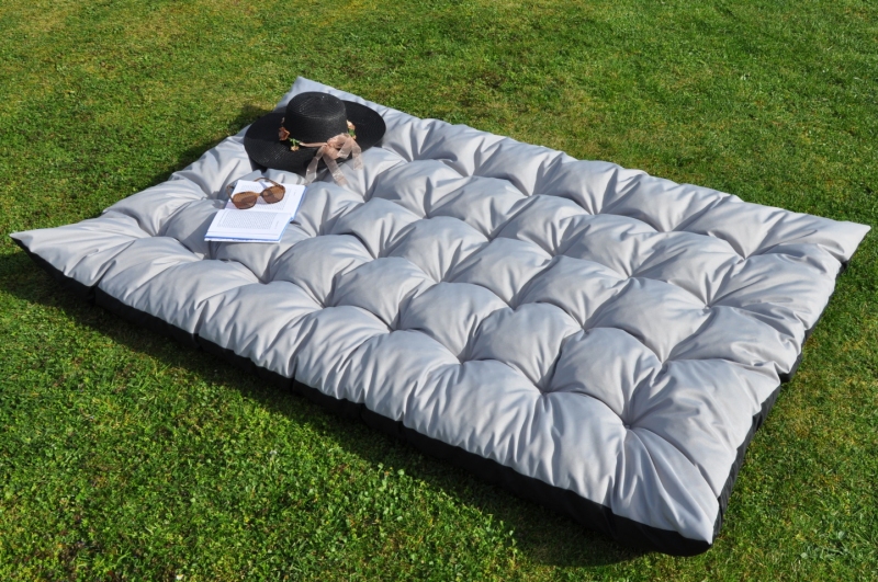 Matrace zahradní MAXI 180x115 cm - voděodolná - Barva: Tmavě béžová