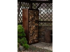 Corgarden Zahradní dřevník STORA 1034 180 x 90 x 40 cm Corten