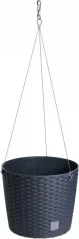 Kvetináč závesný bez vkladu RATO ROUND WS antracit 25,6cm