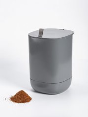 Plastia Bokashi Urbalive kompostér, šedá 35,5 cm + 1 kg Bokashi bakterie