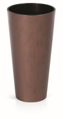Květináč s vkladem TUBUS SLIM CORTEN patinující ocel 25 cm