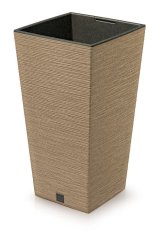 Květináč FURU SQUARE ECO WOOD 26,5cm naturo