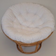 Ratanový papasan 110 cm medový