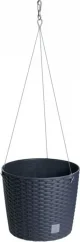 Květináč závěsný bez vkladu RATO ROUND WS antracit 25,6cm