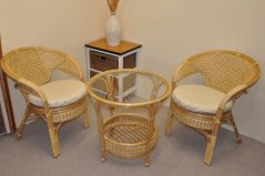 Ratanová sedací souprava Kina medová