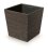 Květináč FURU SQUARE LOW ECO WOOD 29,5cm kávový