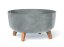 Květináč GRACIA LOW BETON EFFECT 38 cm šedý