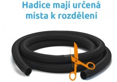 Hadice v metráži 5/4 díl 1,1 m, 32 mm ČERNÁ